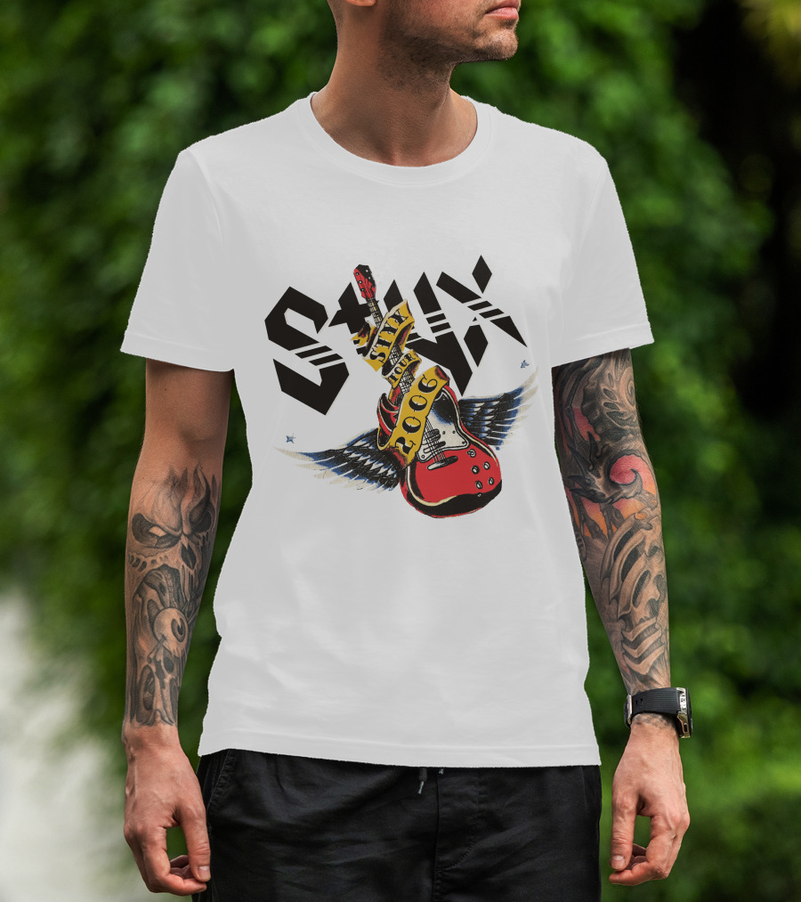 Styx 2006 Tour Guitar Wings T-Shirt