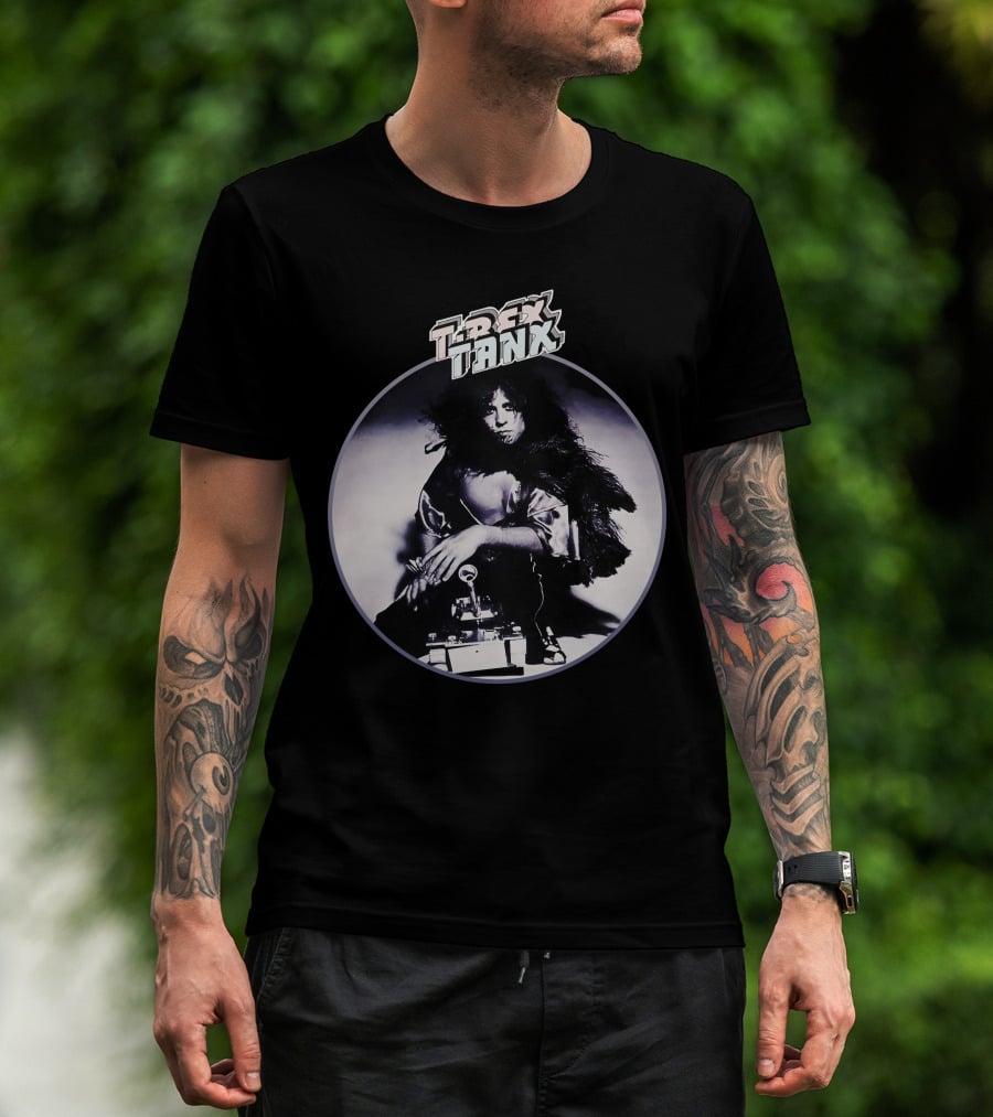 Trex Tanx Album Art Black And White Photo T-Shirt
