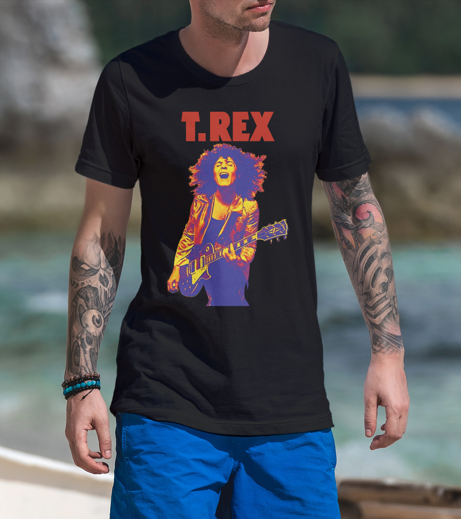 T. Rex Electric Guitar Glam Rock T-Shirt