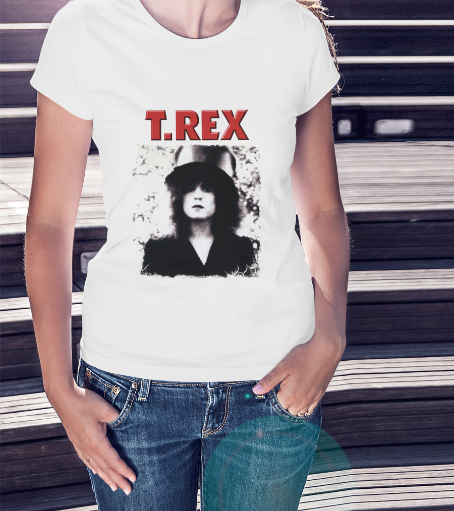 T. Rex Glam Rock Iconic Portrait With Hat T-Shirt