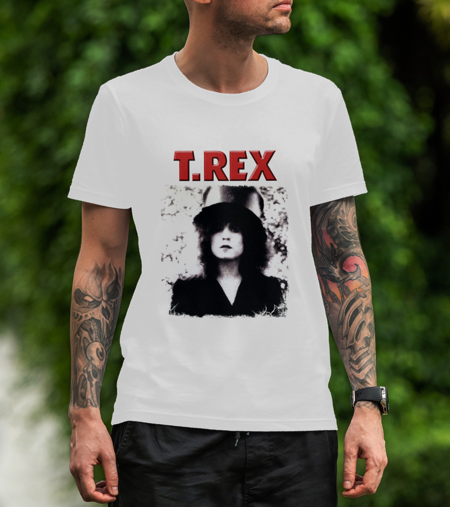 T. Rex Glam Rock Iconic Portrait With Hat T-Shirt