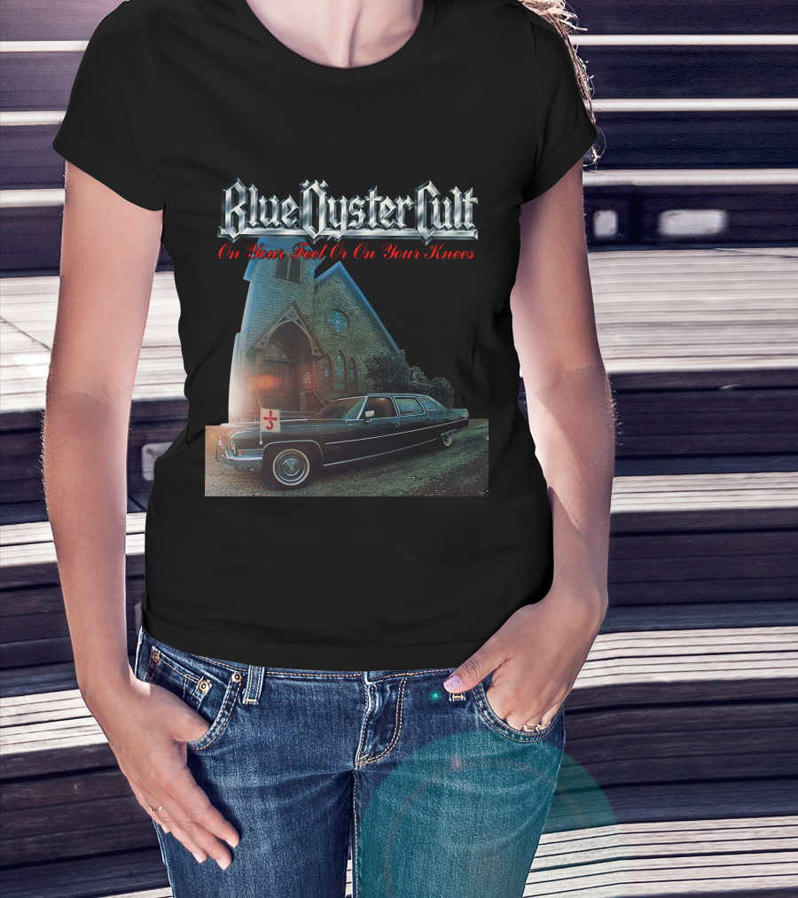Blue Öyster Cult On Your Feet Or On Your Knees Cadillac Church T-Shirt
