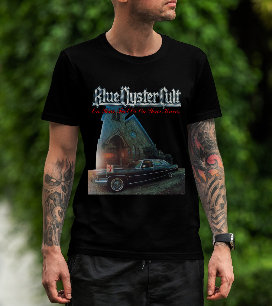 Blue Öyster Cult On Your Feet Or On Your Knees Cadillac Church T-Shirt