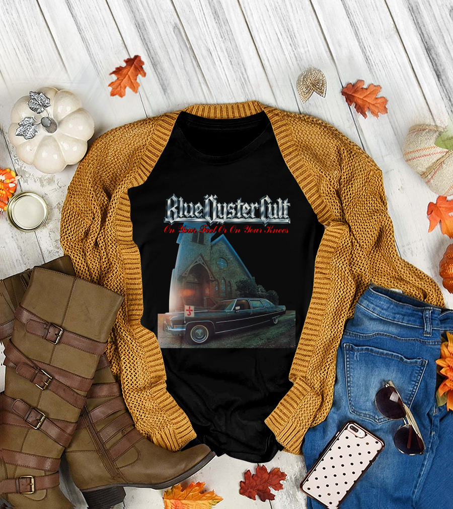 Blue Öyster Cult On Your Feet Or On Your Knees Cadillac Church T-Shirt