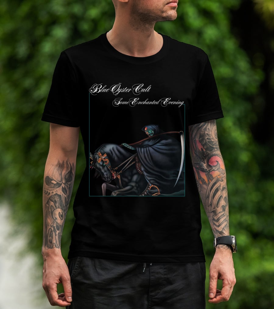 Blue Öyster Cult Some Enchanted Evening Grim Reaper On Horseback T-Shirt