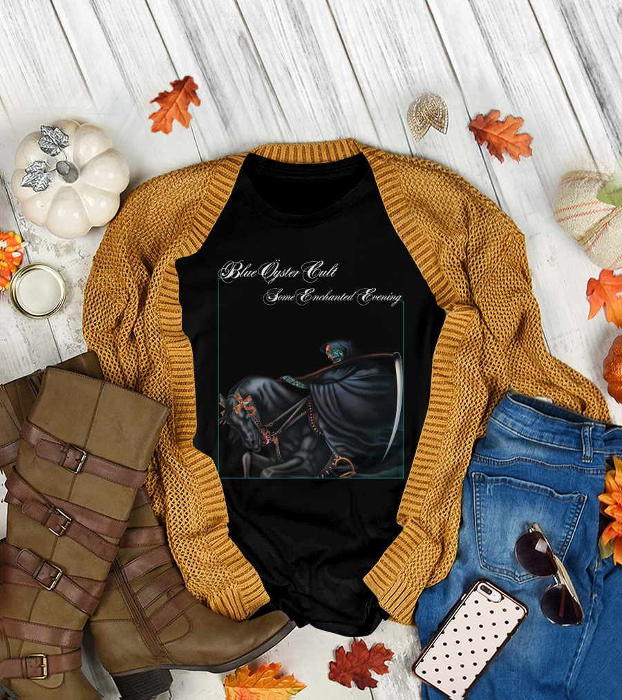 Blue Öyster Cult Some Enchanted Evening Grim Reaper On Horseback T-Shirt