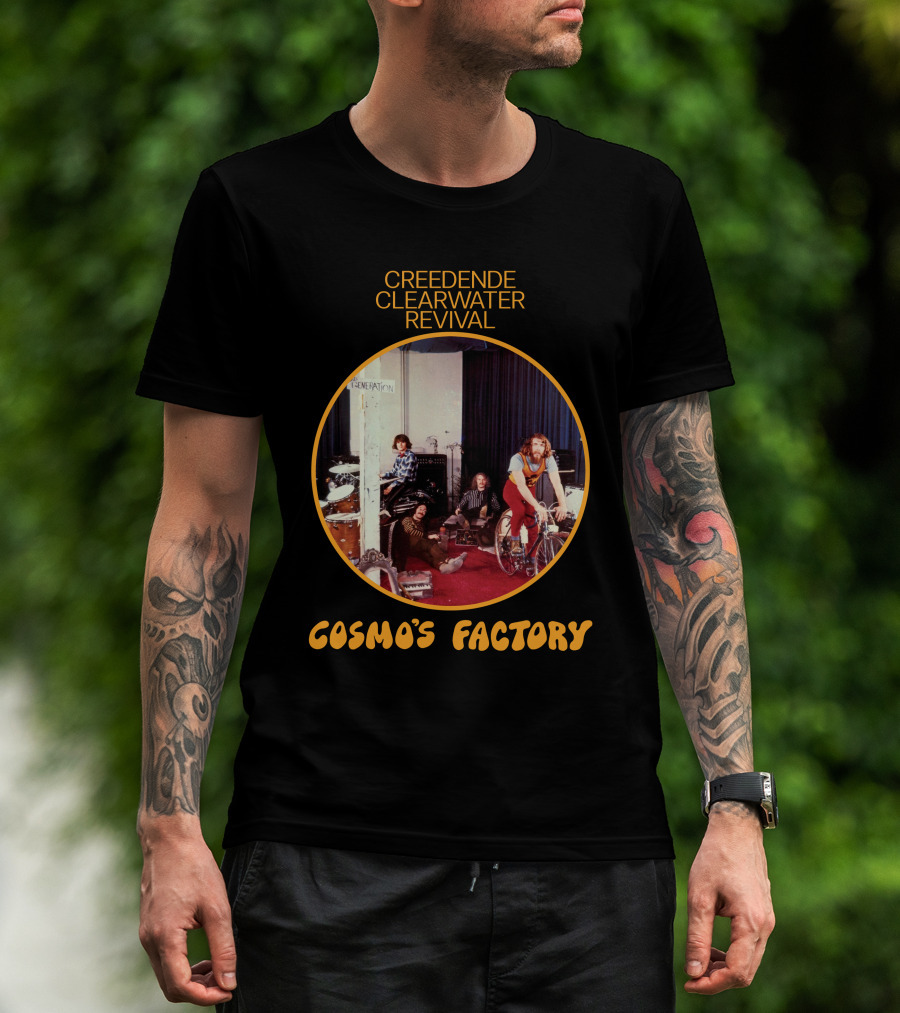 Creedence Clearwater Revival Cosmo's Factory Album Cover T-Shirt