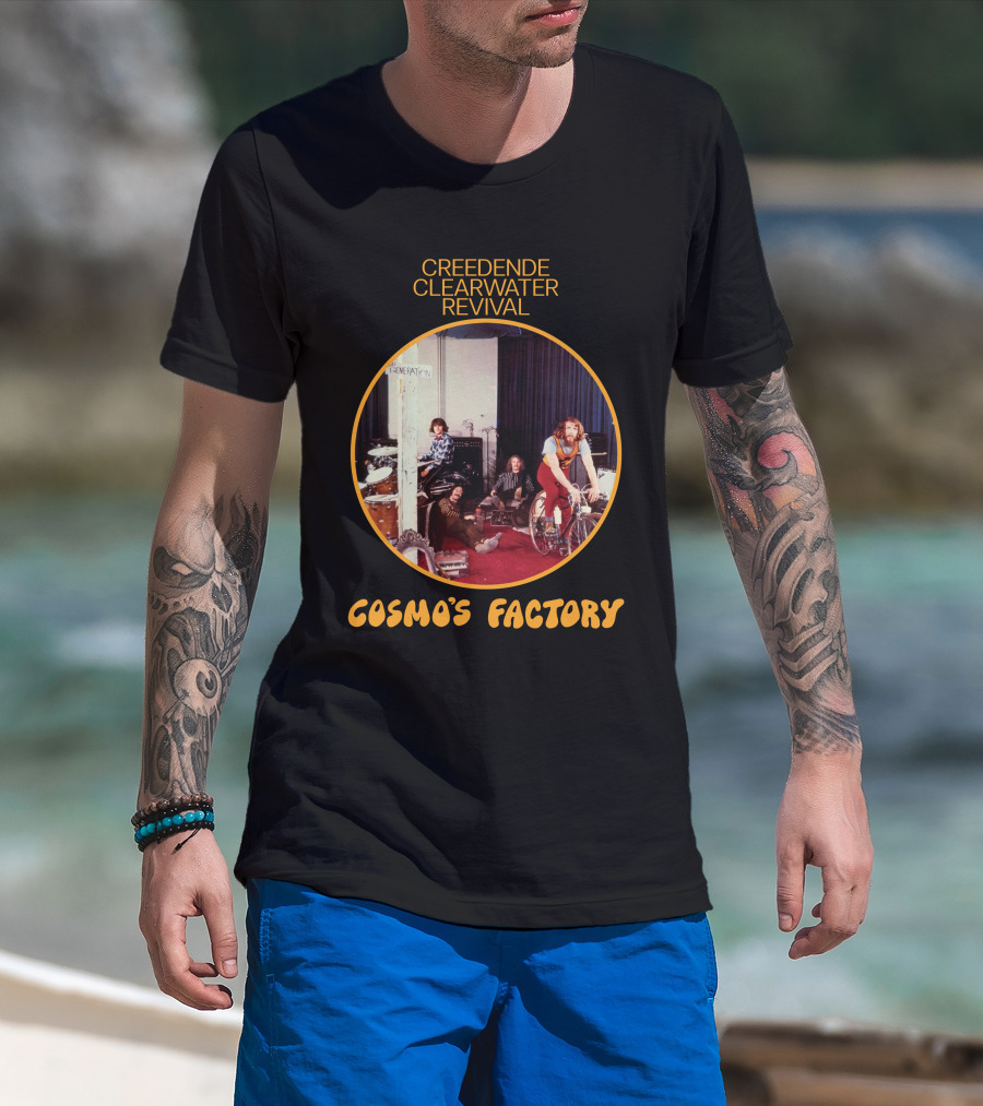 Creedence Clearwater Revival Cosmo's Factory Album Cover T-Shirt