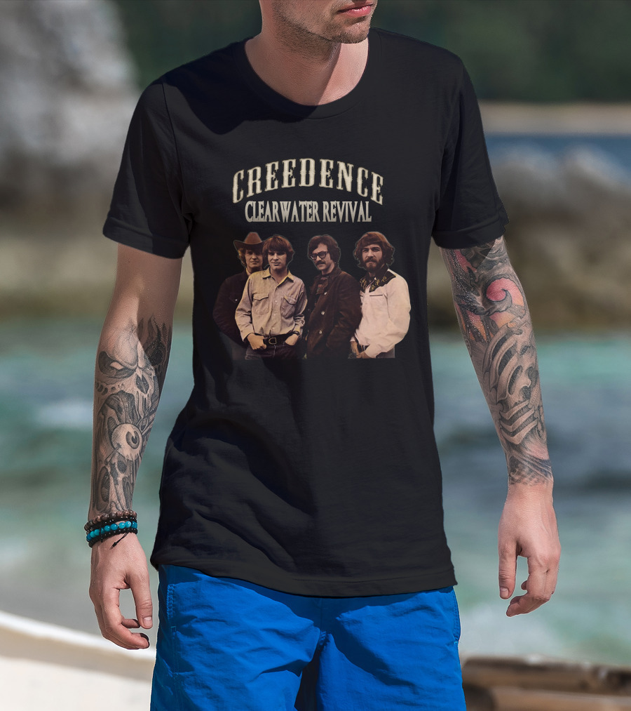 Creedence Clearwater Revival Band Portrait Ccr T-Shirt