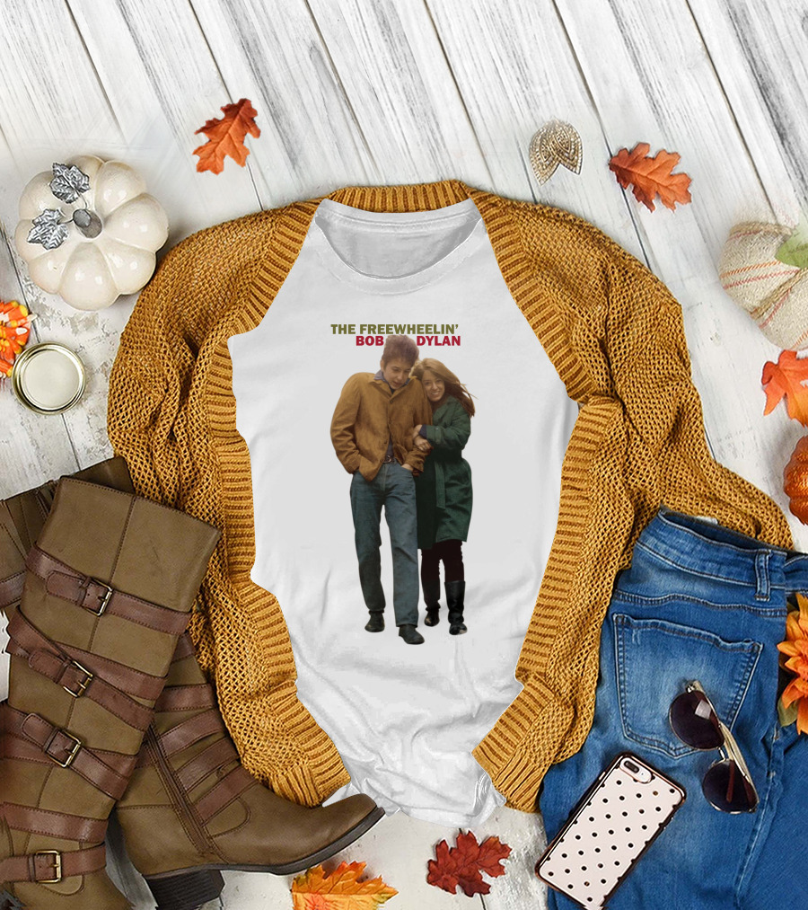 The Freewheelin' Bob Dylan Album Cover T-Shirt
