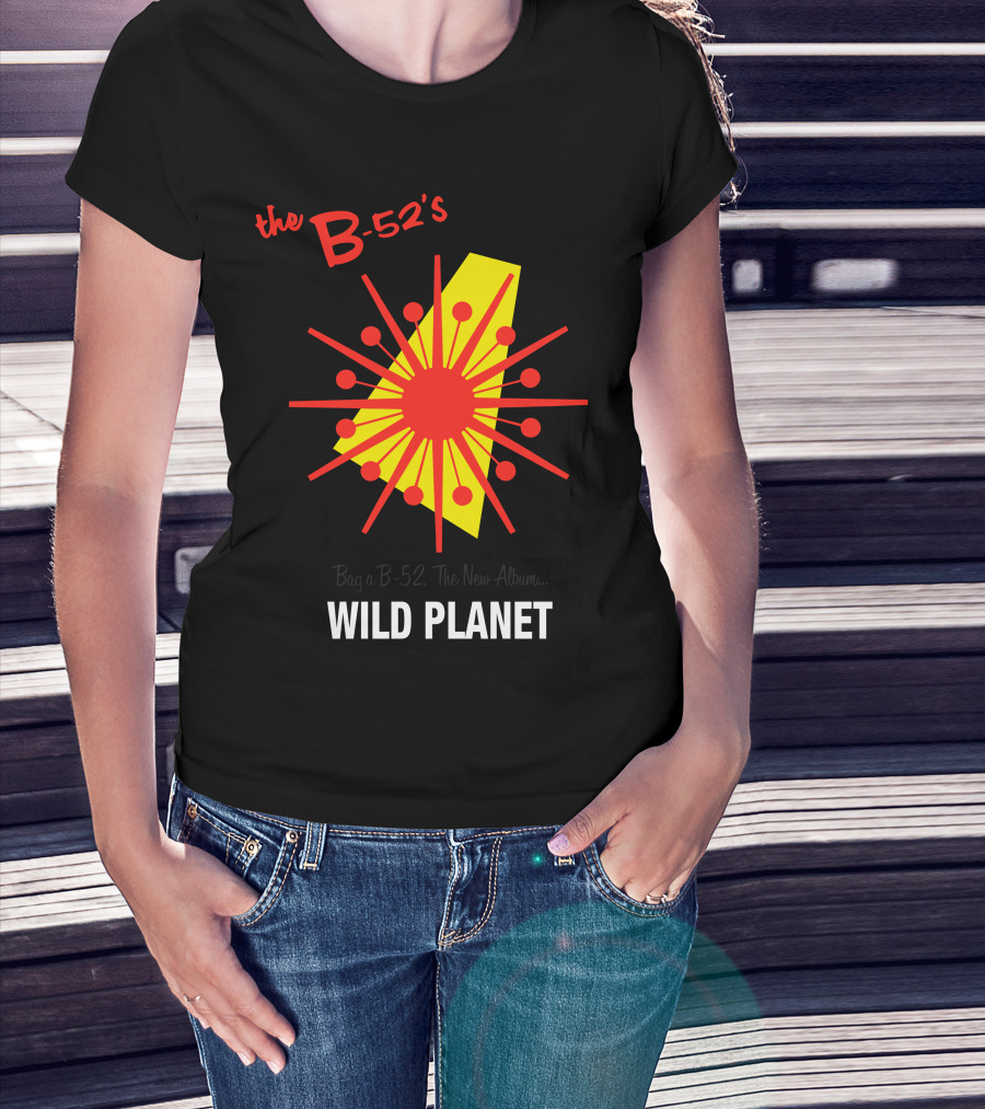 The B-52'S Wild Planet Explosion Retro Style T-Shirt