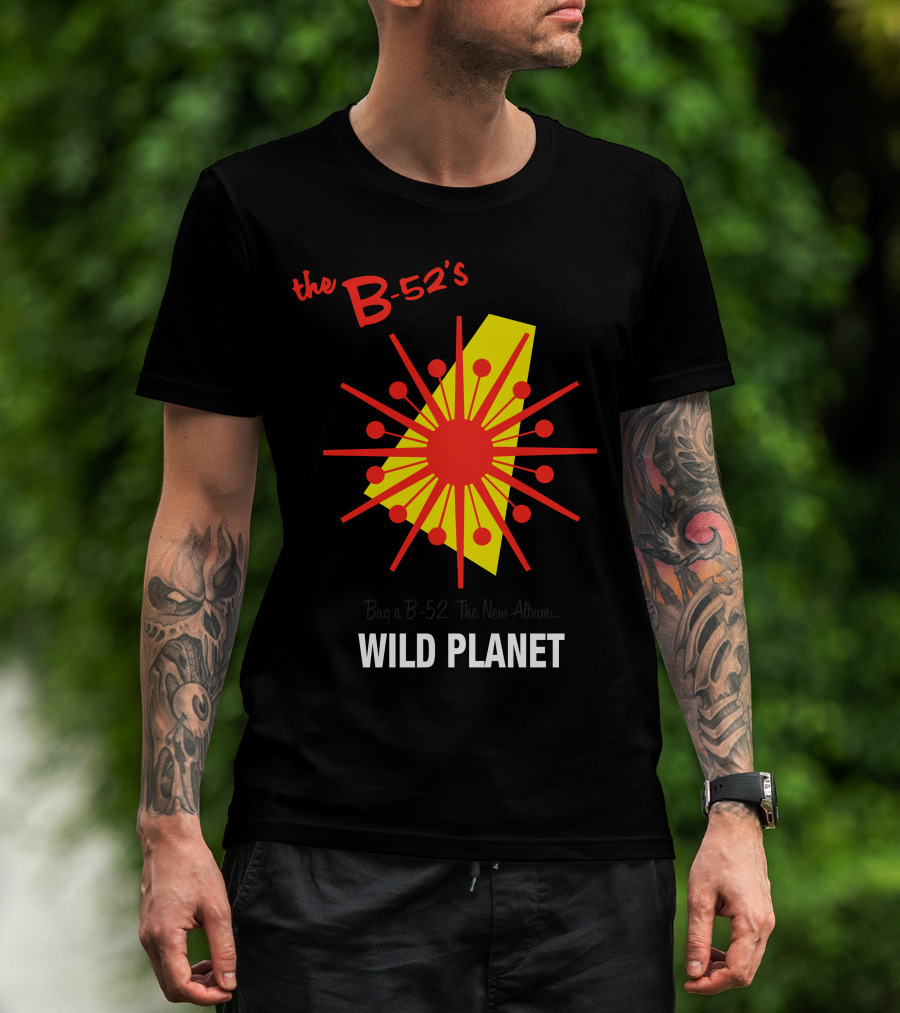 The B-52'S Wild Planet Explosion Retro Style T-Shirt