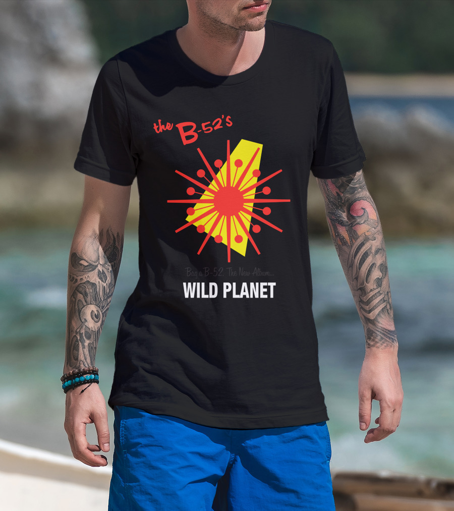 The B-52'S Wild Planet Explosion Retro Style T-Shirt