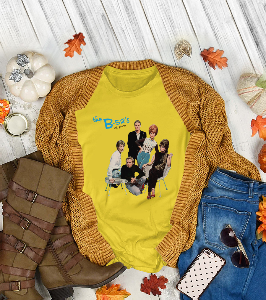The B-52'S Wild Planet Album Cover Group Photo T-Shirt