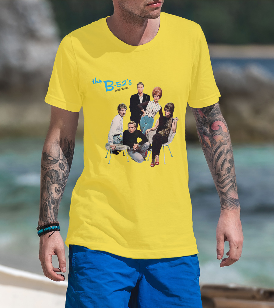 The B-52'S Wild Planet Album Cover Group Photo T-Shirt