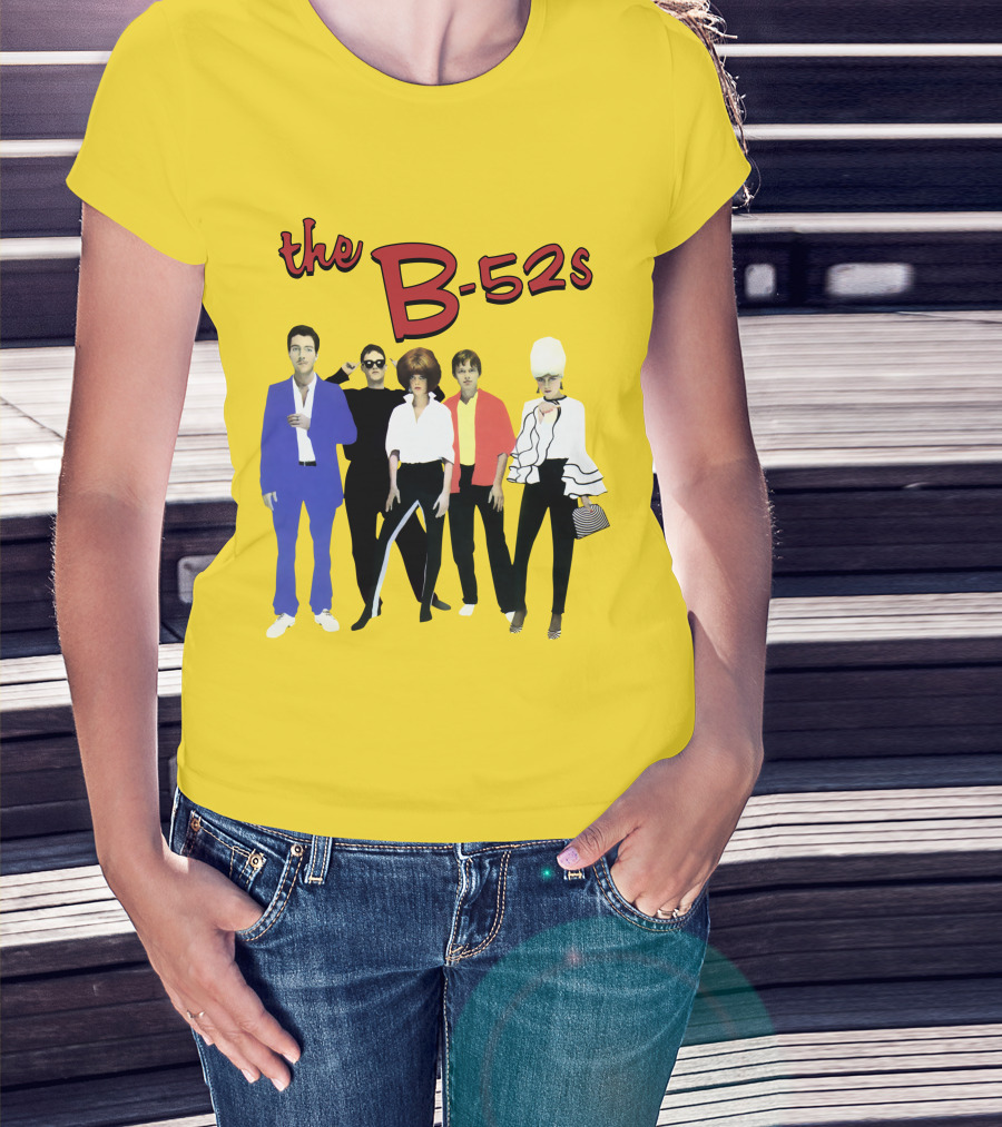 The B-52S Band Members Retro Style Ensemble T-Shirt