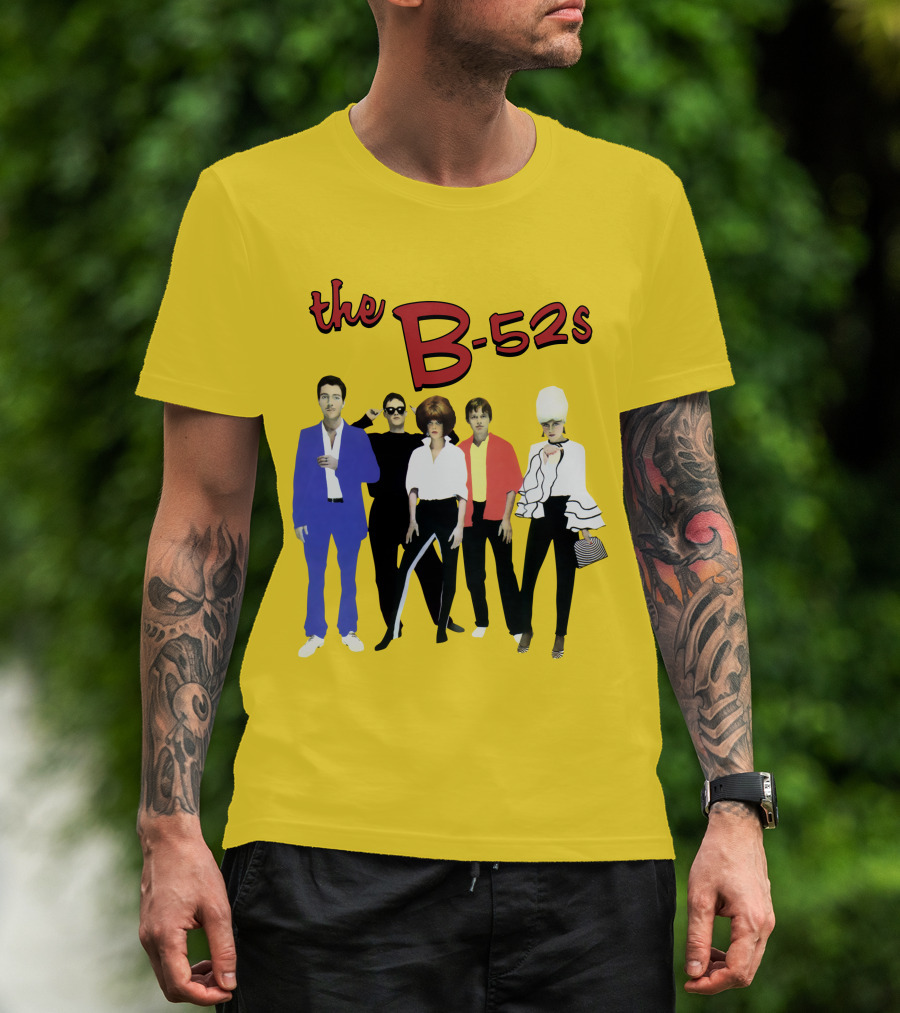 The B-52S Band Members Retro Style Ensemble T-Shirt