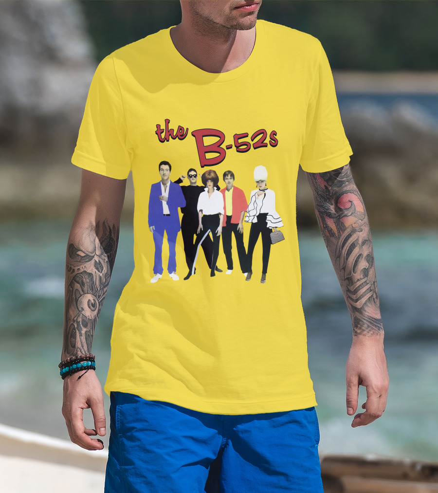 The B-52S Band Members Retro Style Ensemble T-Shirt