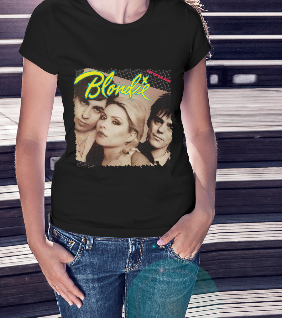 Blondie Eat To The Beat Album Cover Vintage Style T-Shirt