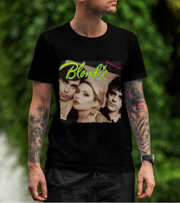 Blondie Eat To The Beat Album Cover Vintage Style T-Shirt
