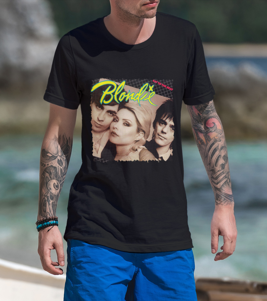 Blondie Eat To The Beat Album Cover Vintage Style T-Shirt