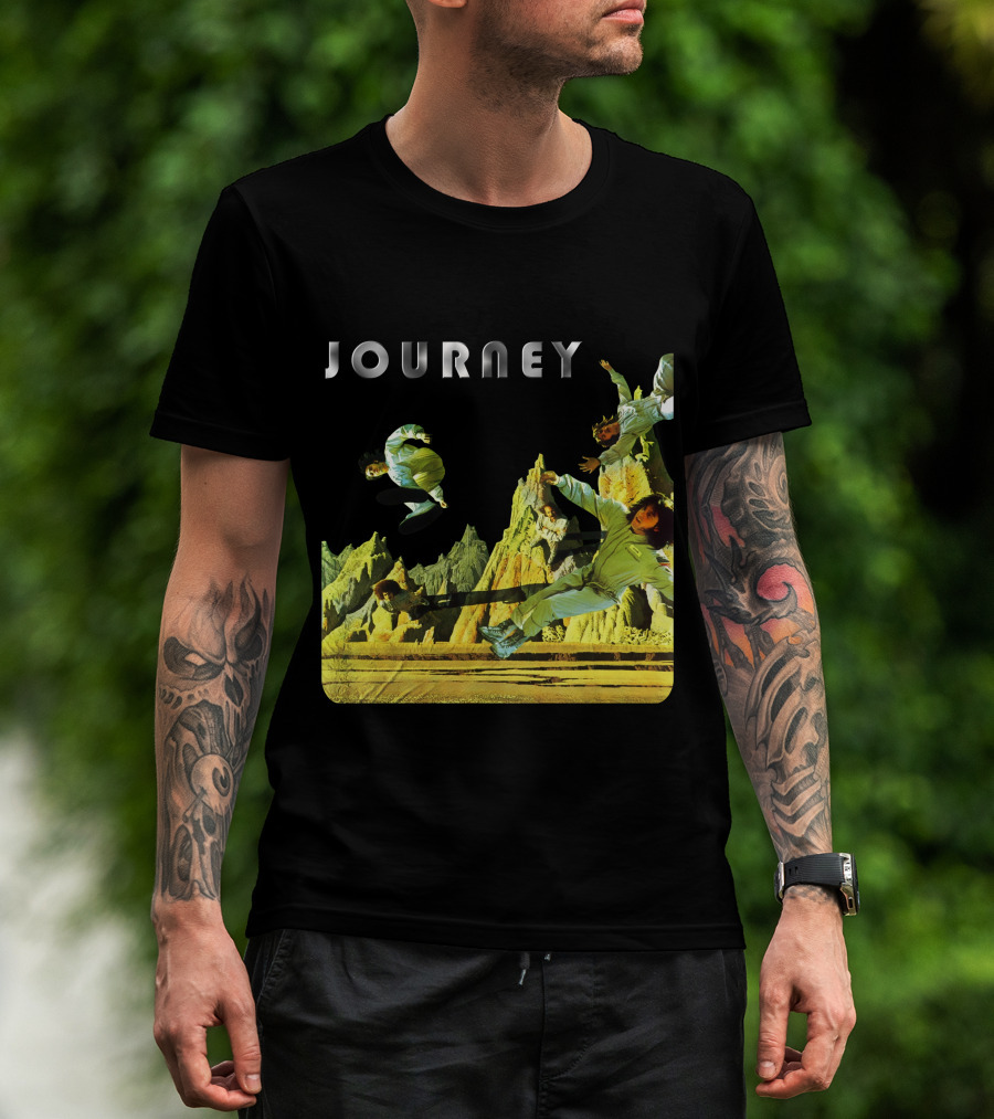 Journey Space-Themed Surreal Landscape Adventure T-Shirt