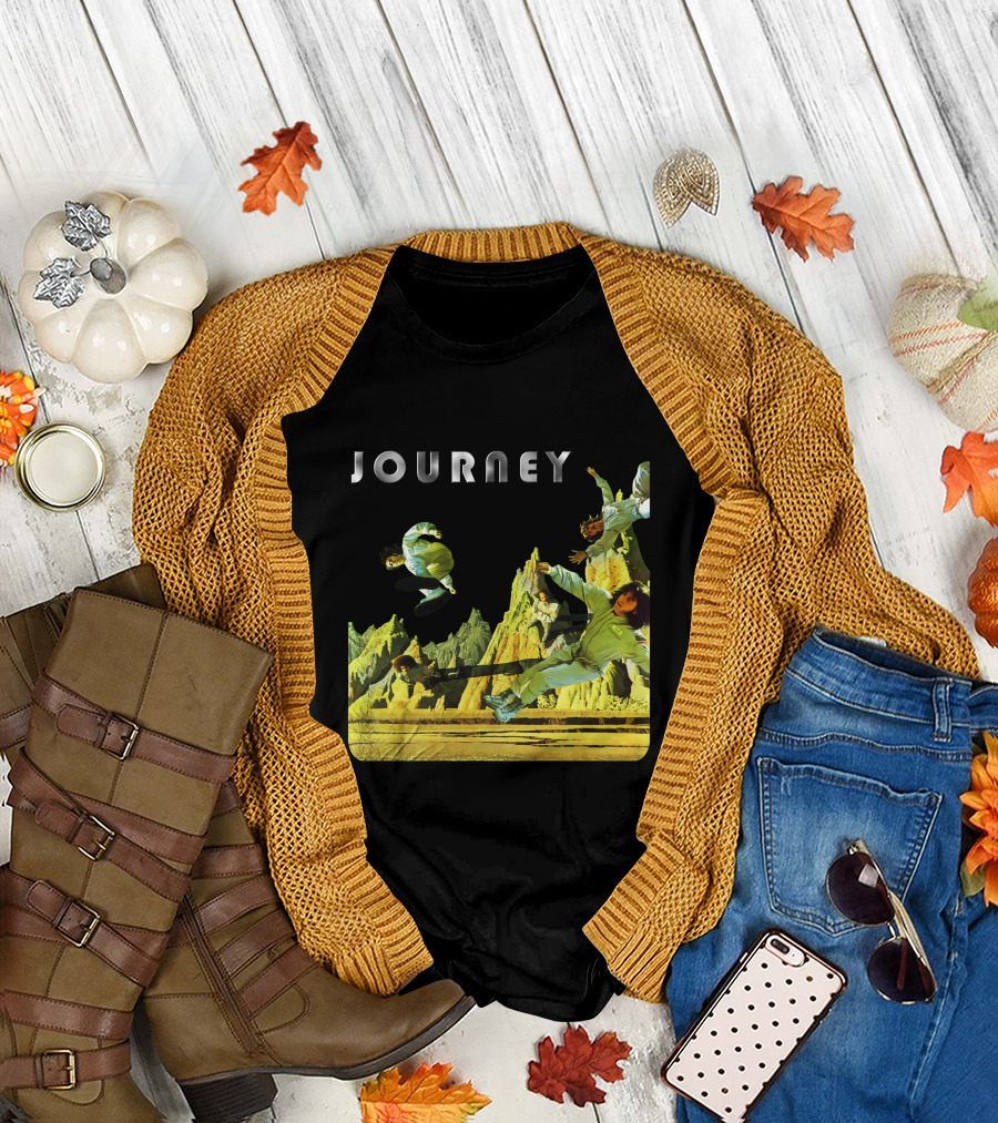Journey Space-Themed Surreal Landscape Adventure T-Shirt
