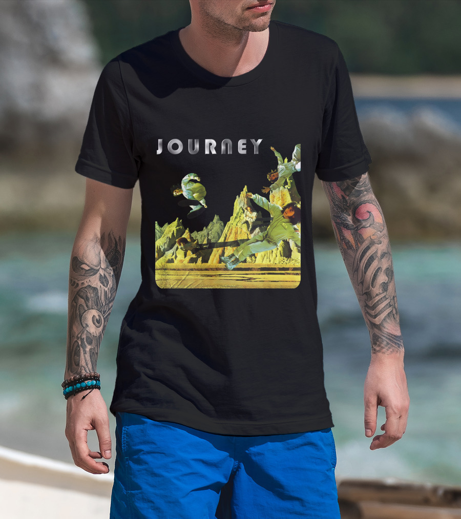 Journey Space-Themed Surreal Landscape Adventure T-Shirt