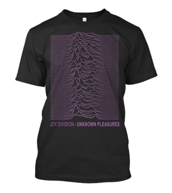 Joy Division Unknown Pleasures Purple Lines T-Shirt