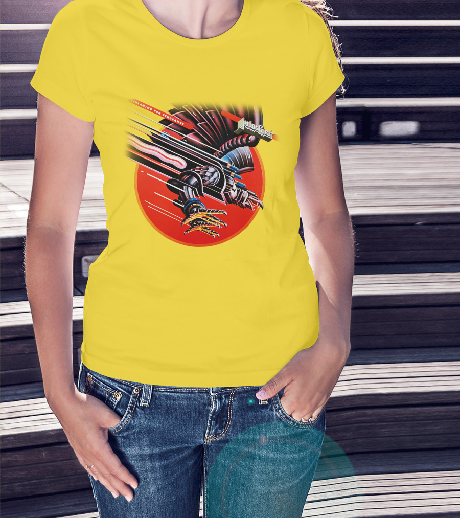 Judas Priest Screaming For Vengeance Album Cover Artwork T-Shirt