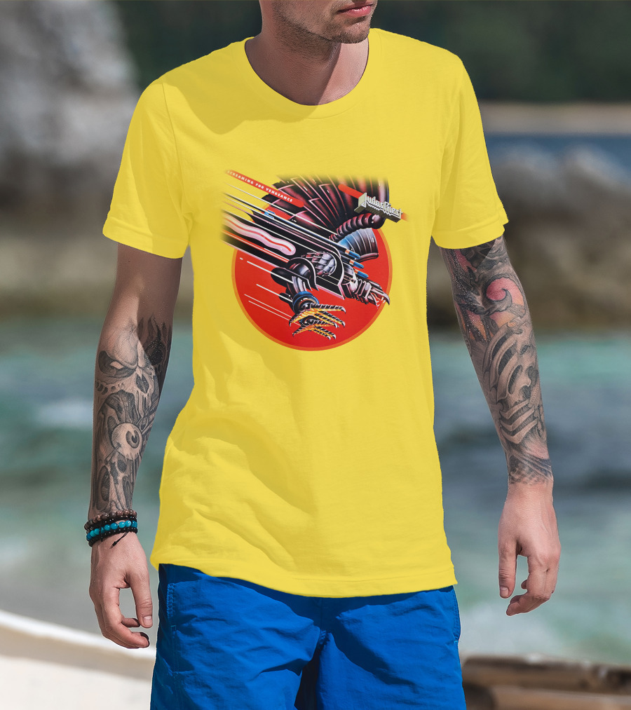Judas Priest Screaming For Vengeance Album Cover Artwork T-Shirt