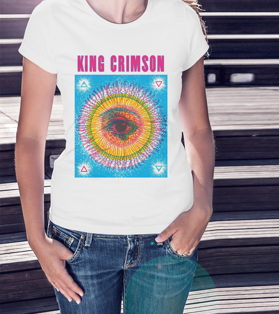 King Crimson Psychedelic Eye Geometric T-Shirt