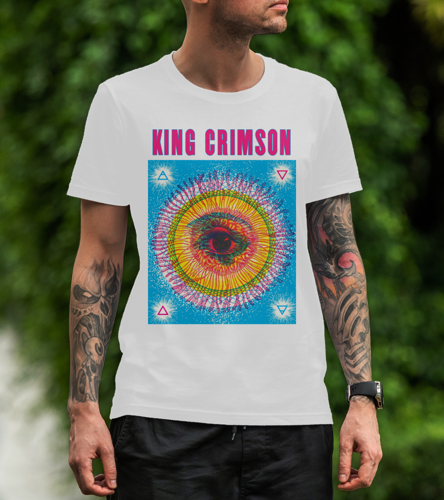 King Crimson Psychedelic Eye Geometric T-Shirt