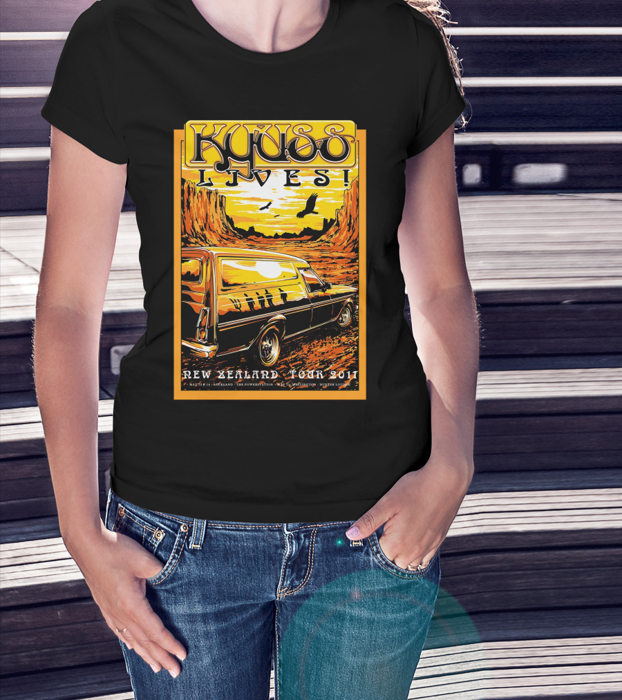 Kyuss Lives New Zealand Tour 2011 T-Shirt