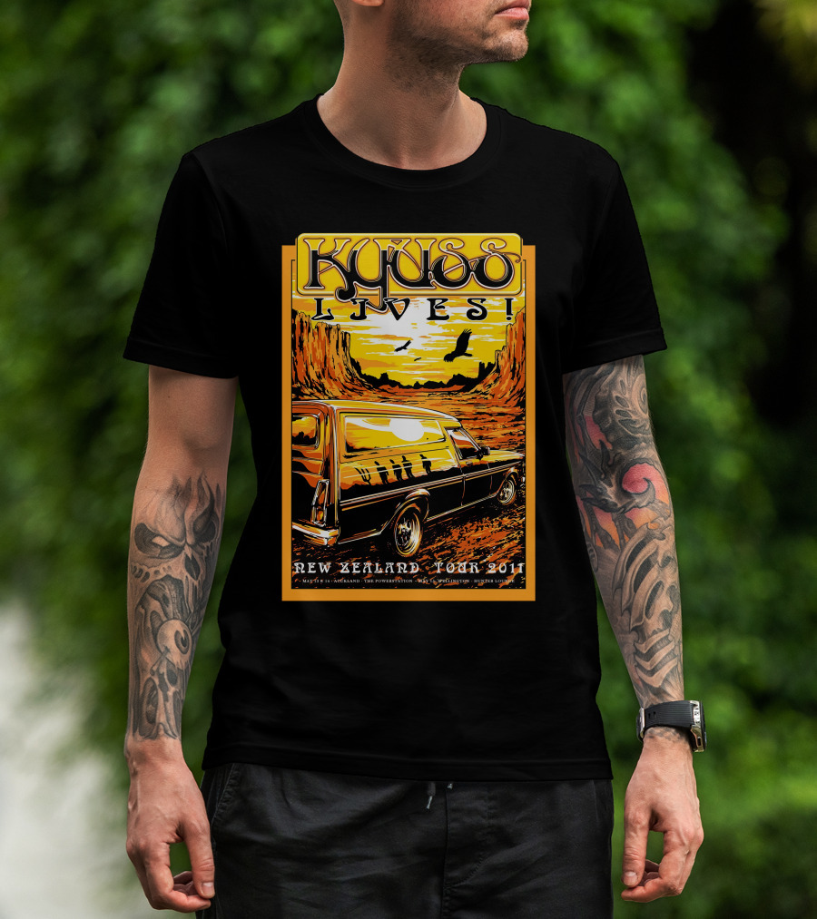 Kyuss Lives New Zealand Tour 2011 T-Shirt