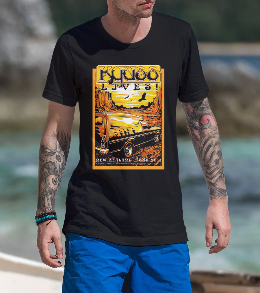 Kyuss Lives New Zealand Tour 2011 T-Shirt