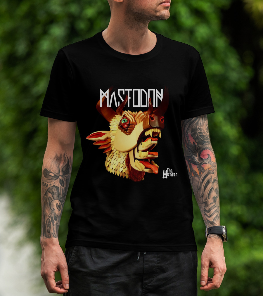 Mastodon The Hunter 3D Animal Head T-Shirt