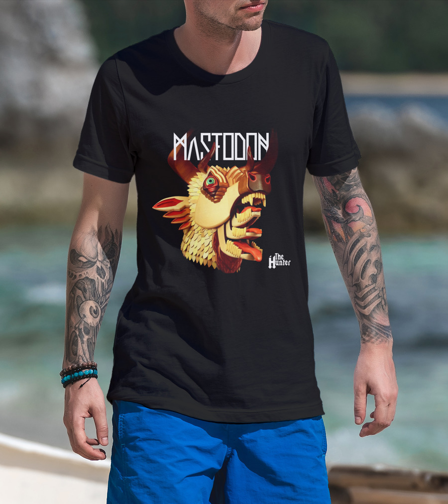 Mastodon The Hunter 3D Animal Head T-Shirt