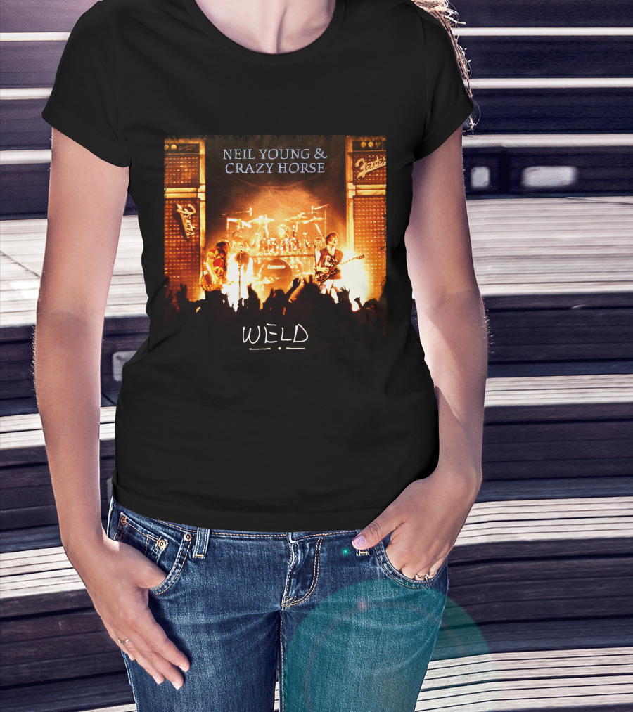 Neil Young & Crazy Horse Weld Live Performance Stage Amps T-Shirt