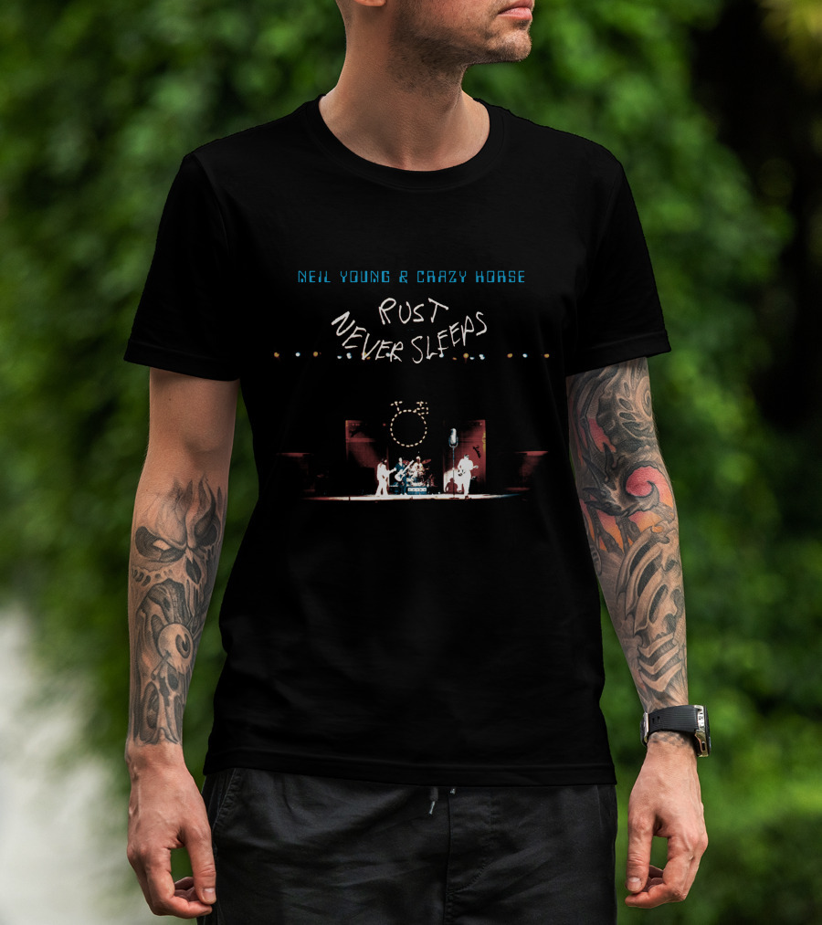 Neil Young & Crazy Horse Rust Never Sleeps Concert Scene T-Shirt