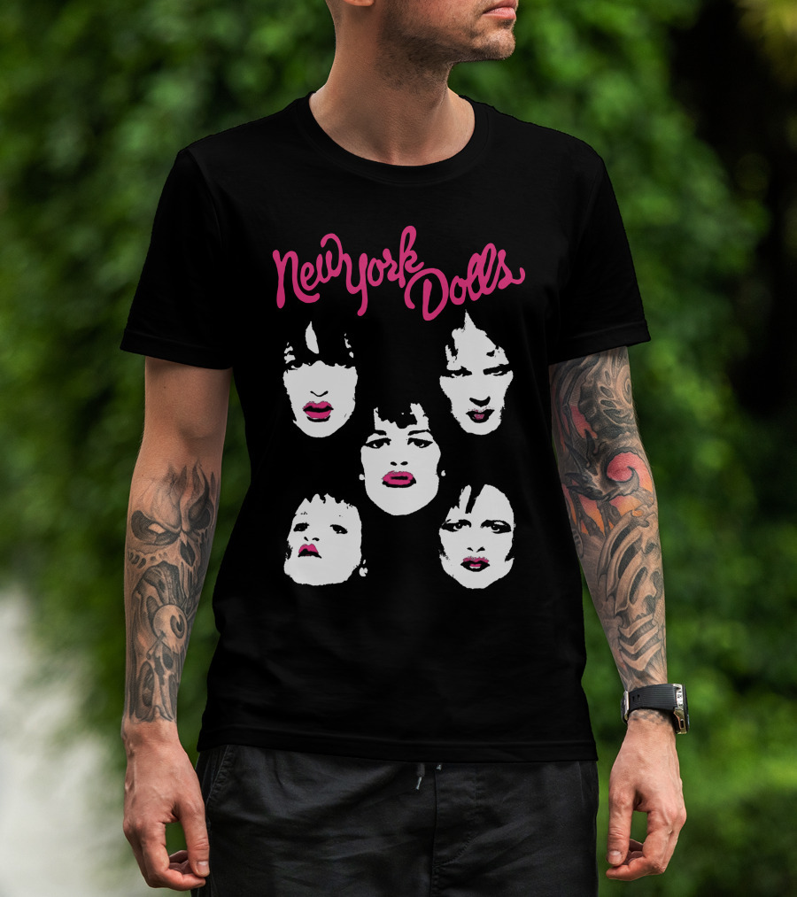 New York Dolls Band Faces T-Shirt