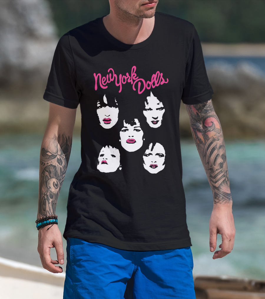 New York Dolls Band Faces T-Shirt