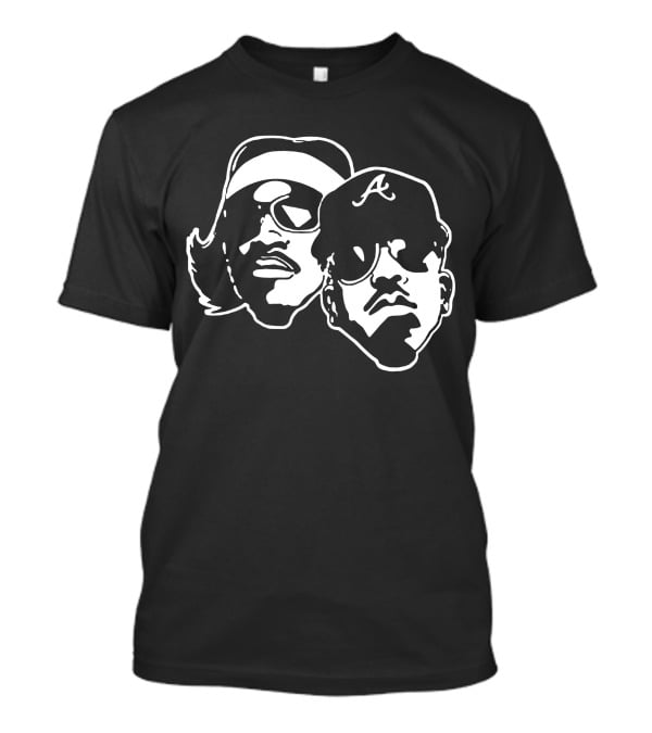 Outkast Andre 3000 Big Boi Silhouette Iconic Hip Hop Duo Baseball Cap Sunglasses T-Shirt