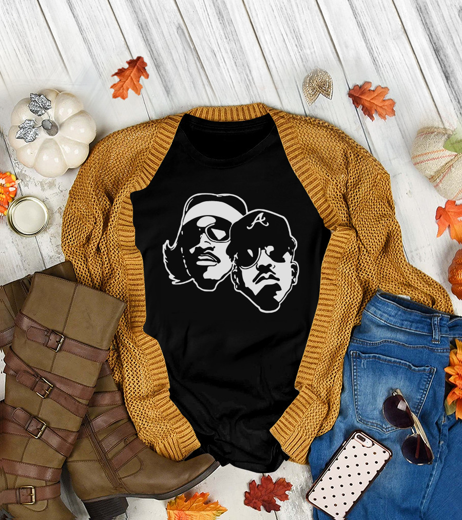 Outkast Andre 3000 Big Boi Silhouette Iconic Hip Hop Duo Baseball Cap Sunglasses T-Shirt