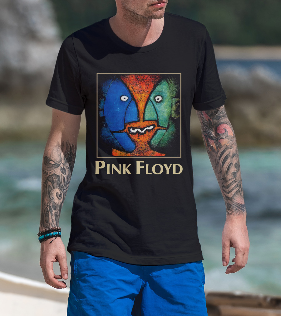 Pink Floyd Abstract Faces Artwork T-Shirt