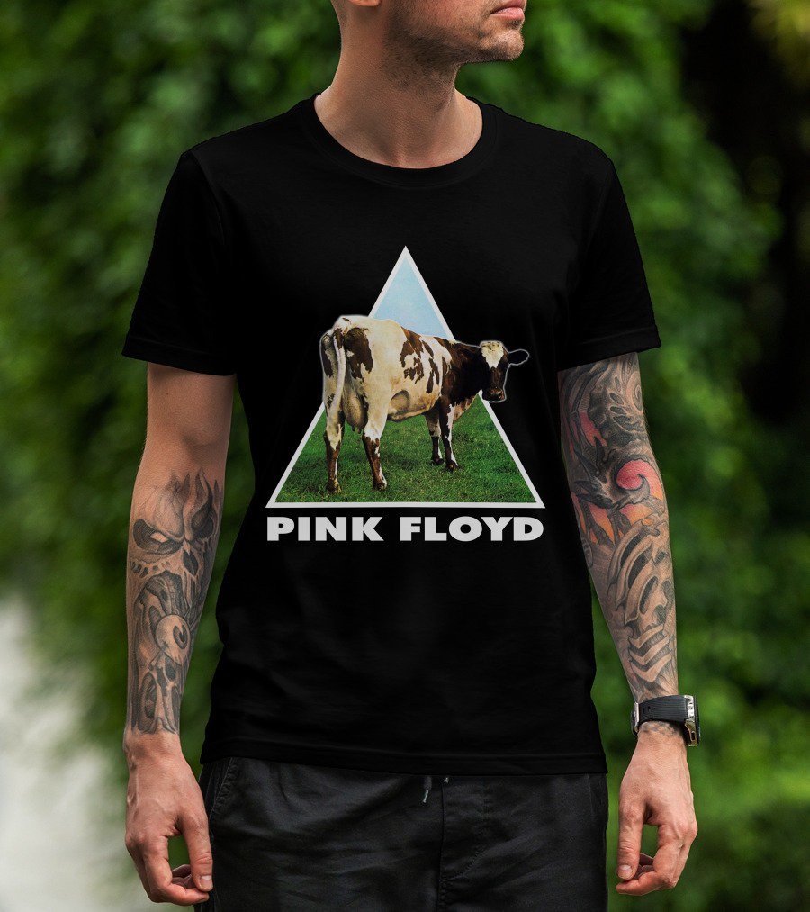 Pfl(43) Pink Floyd Atom Heart Mother Album Cow T-Shirt