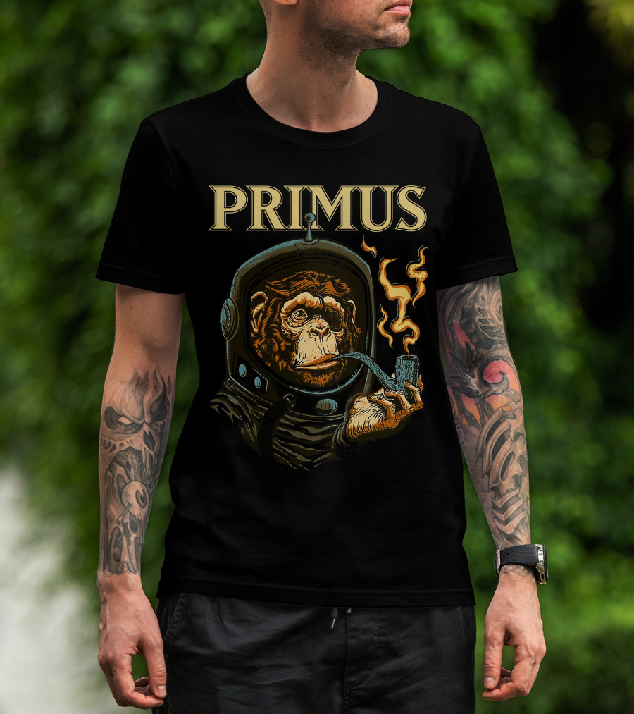 Primus Space Monkey Smoking Pipe T-Shirt