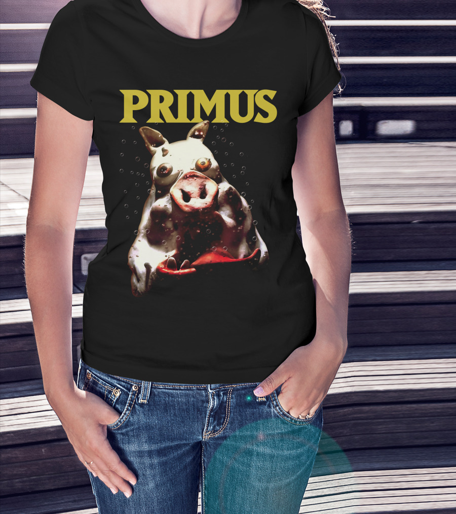 Primus Cow Imagery With Bubbles T-Shirt