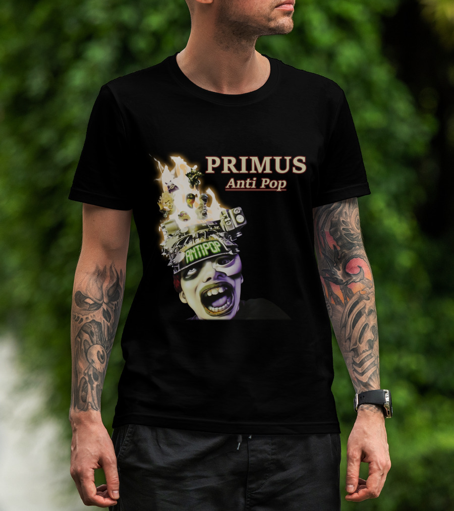 Primus Anti Pop Burning Head T-Shirt