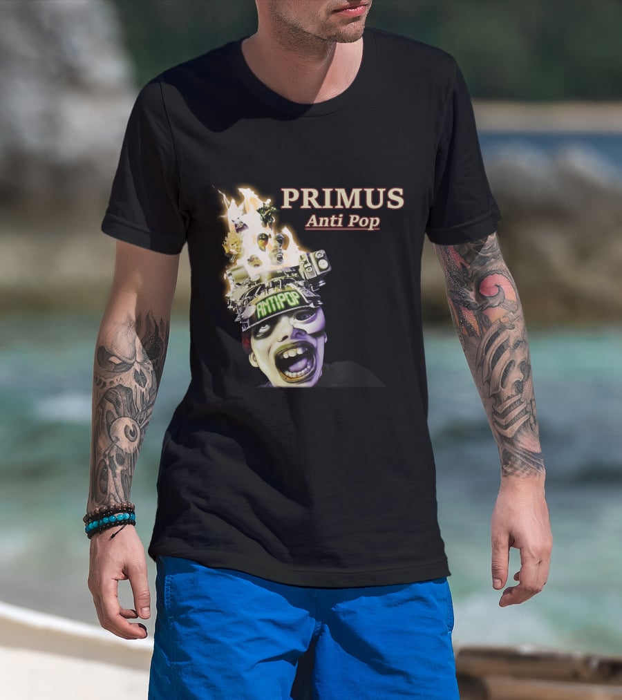 Primus Anti Pop Burning Head T-Shirt